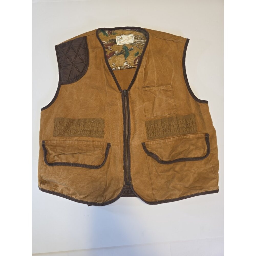 VTG American Field Men's Cotton Canvas Front Loader Hunting Vest - Size XL
